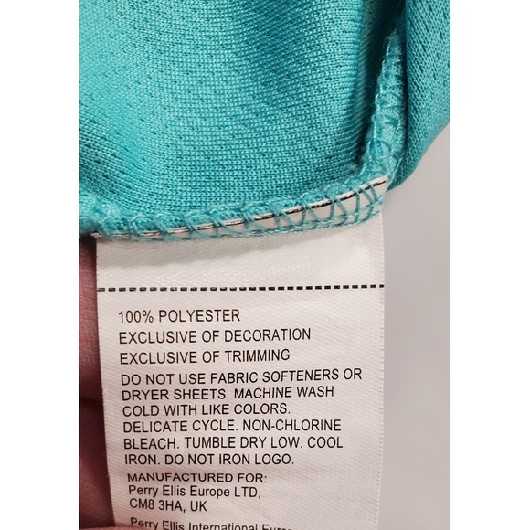 PGA TOUR‎ Airflux Men's Golf Polo Shirt Teal Green Size Large Breathable - Picture 4 of 9